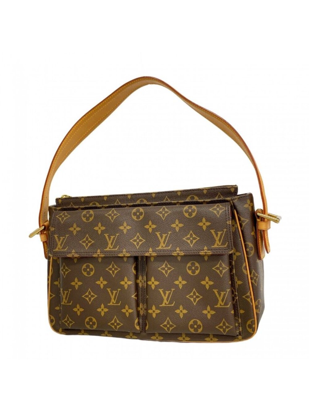 Louis Vuitton Shoulder Bag Monogram Viva Cite GM Brown